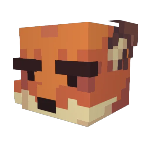 Idis300 Minecraft avatar head, 3D render