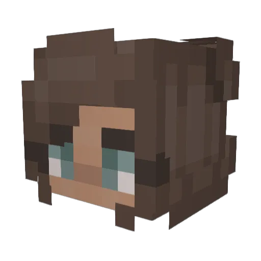 Idisen200 Minecraft avatar head, 3D render