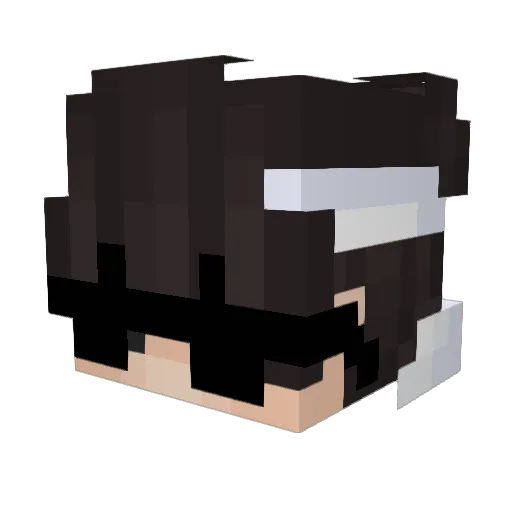 Idiukey Minecraft avatar head, 3D render
