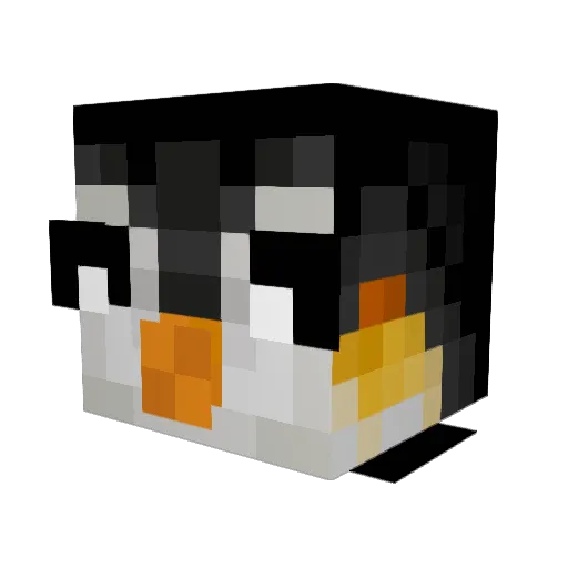 Idius_05 Minecraft avatar head, 3D render