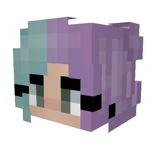 IdkImDarcey Minecraft avatar head, 3D render