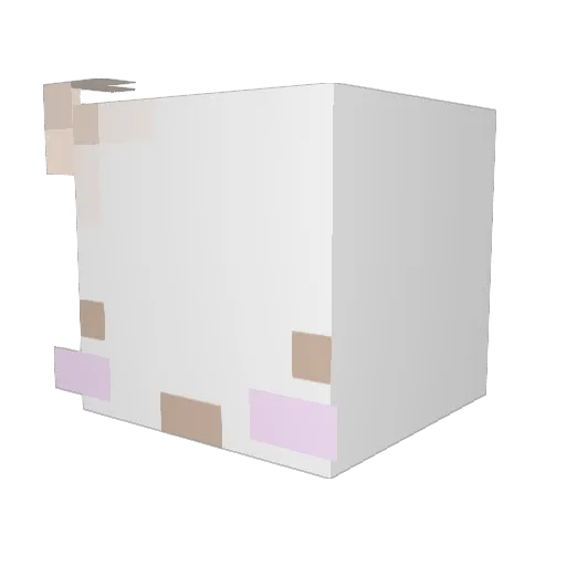 IdkMarshMellom Minecraft avatar head, 3D render