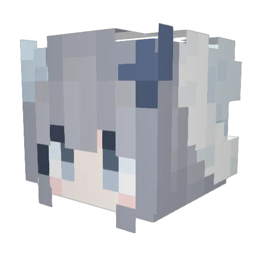 Idk_kong Minecraft avatar head, 3D render