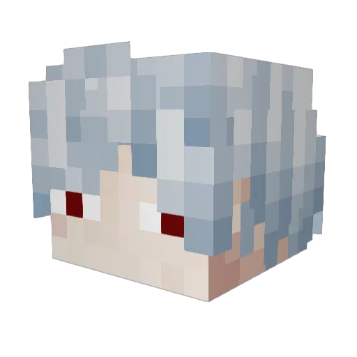 IdleGum Minecraft avatar head, 3D render