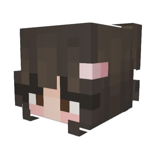 IdleID Minecraft avatar head, 3D render