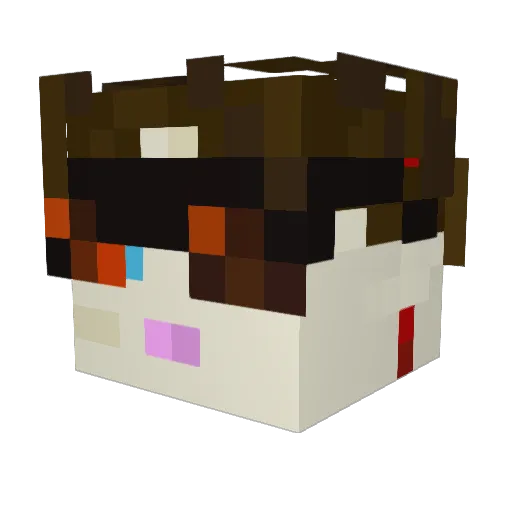 IdleOliver33 Minecraft avatar head, 3D render