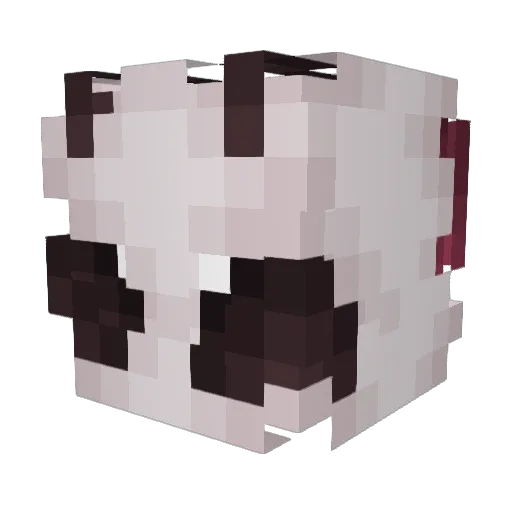 Idle_Muzej Minecraft avatar head, 3D render