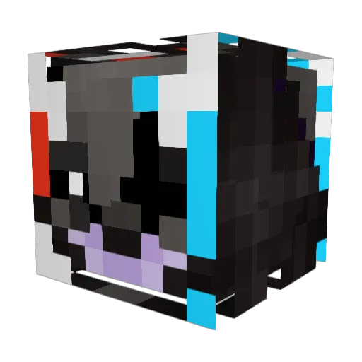 Idlemur Minecraft avatar head, 3D render
