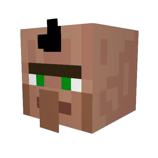 Ido55 Minecraft avatar head, 3D render
