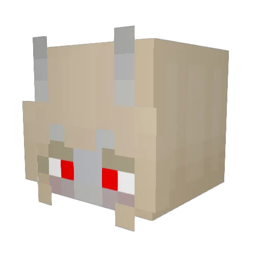 Idolatrines Minecraft avatar head, 3D render
