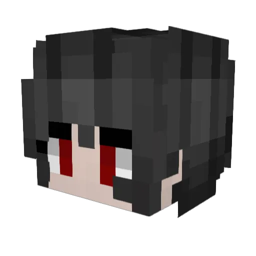 Idolcel Minecraft avatar head, 3D render