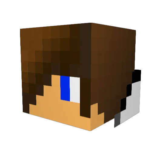 Idolscreen Minecraft avatar head, 3D render