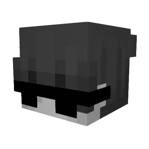 Idontflex Minecraft avatar head, 3D render