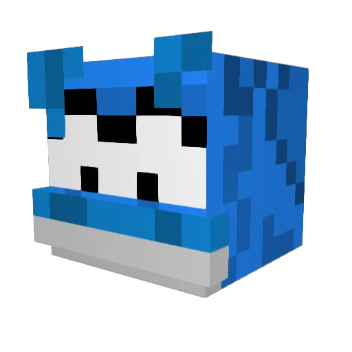 Idopt_Op Minecraft avatar head, 3D render