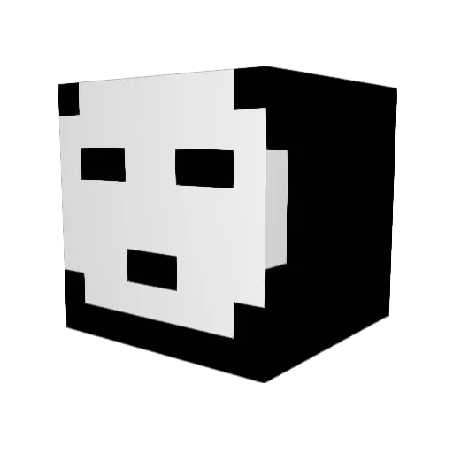 Idostik Minecraft avatar head, 3D render