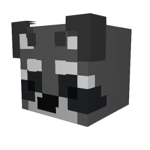 IdotMaster Minecraft avatar head, 3D render
