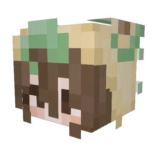 Minecraft-Avatar von Idrysa: Kopf als 3D-Render