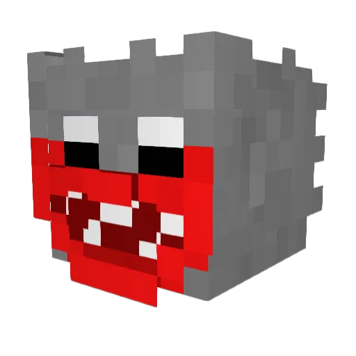 IeAtYoUrrDog Minecraft avatar head, 3D render