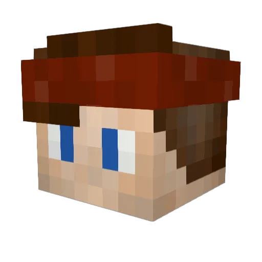 IeSporter Minecraft avatar head, 3D render