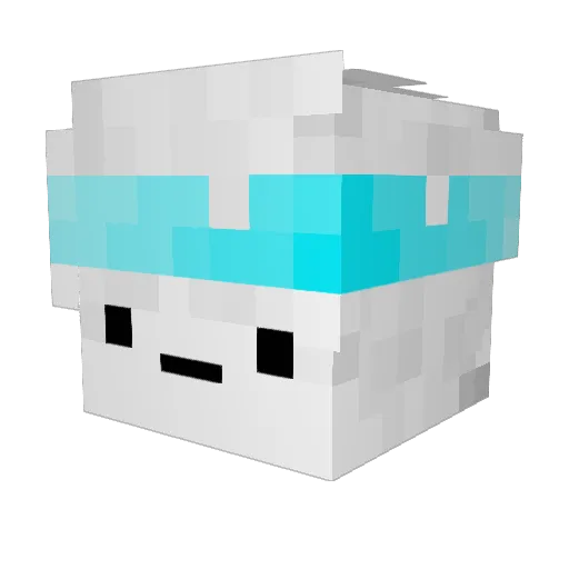 IeYaei Minecraft avatar head, 3D render