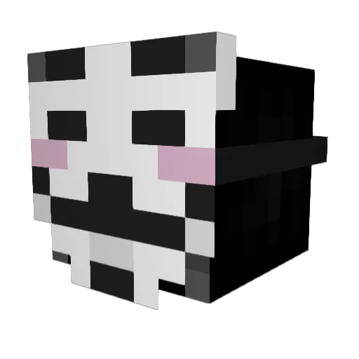 Iean Minecraft avatar head, 3D render