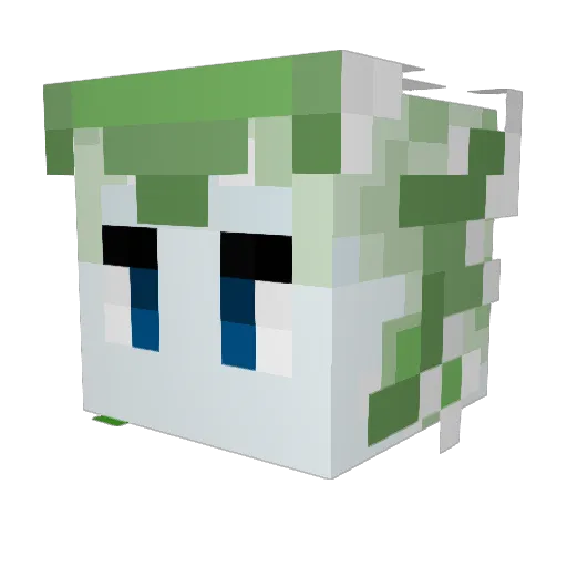 Iear3 Minecraft avatar head, 3D render