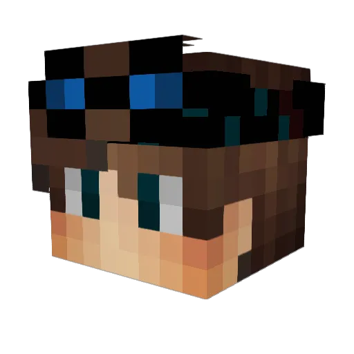 IeatMelons Minecraft avatar head, 3D render