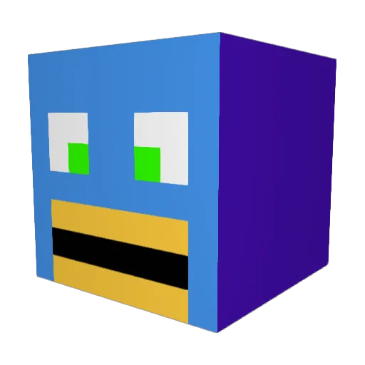 Ieatpoop222 Minecraft avatar head, 3D render