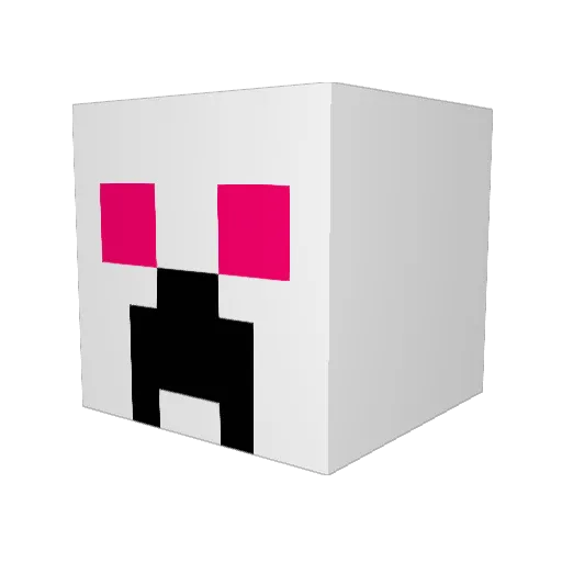 Iehparsi Minecraft avatar head, 3D render