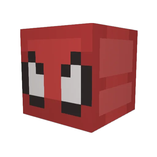 Ieila Minecraft avatar head, 3D render
