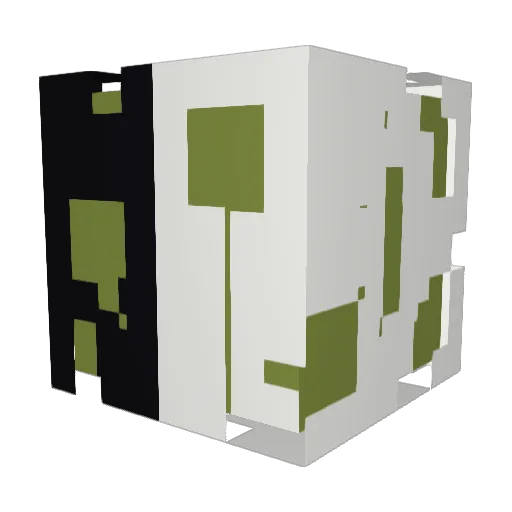 Iemand95 Minecraft avatar head, 3D render