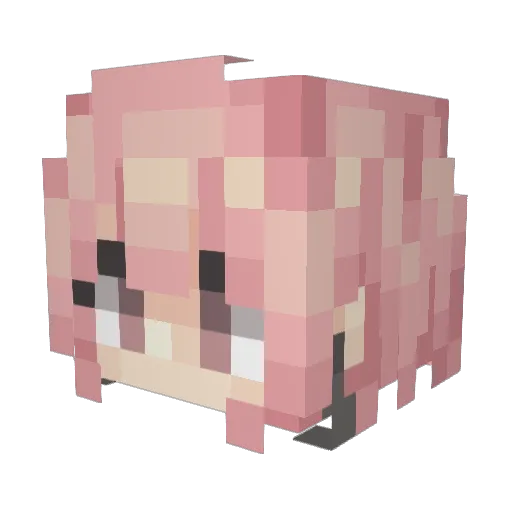 Iemon0 Minecraft avatar head, 3D render