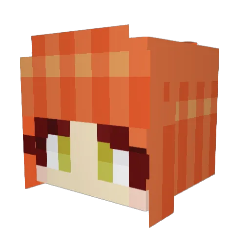 IenjoiHoppps Minecraft avatar head, 3D render