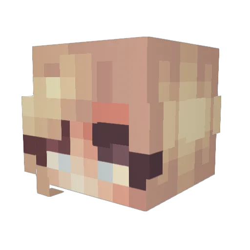 Ieva_G Minecraft avatar head, 3D render