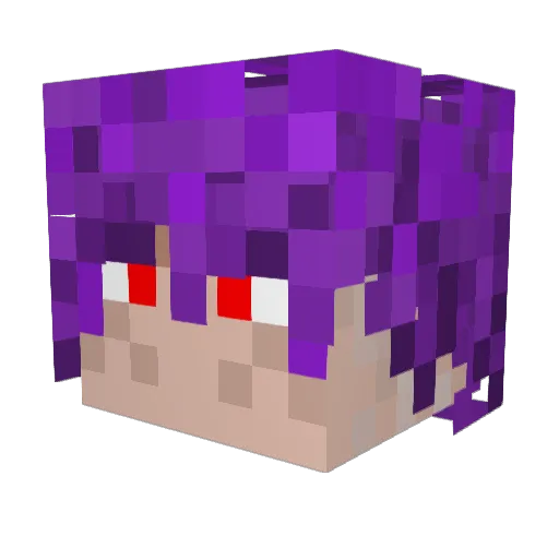 Iffofe24 Minecraft avatar head, 3D render