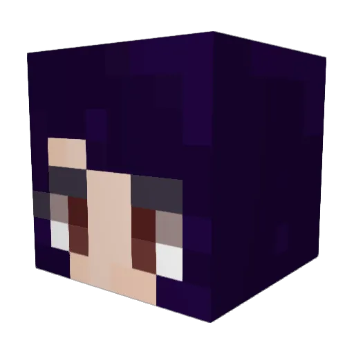 Iffrita Minecraft avatar head, 3D render