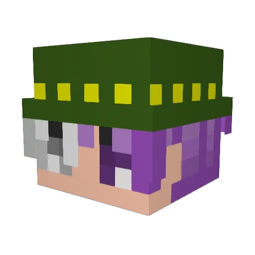Ifjunotegzist Minecraft avatar head, 3D render