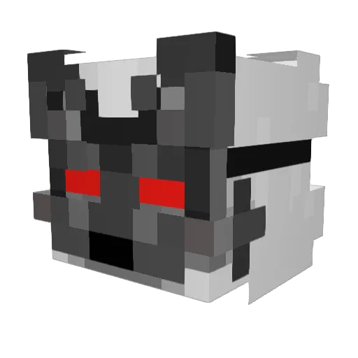 Iflani Minecraft avatar head, 3D render