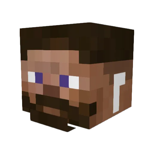 IfoodVsAmazon Minecraft avatar head, 3D render
