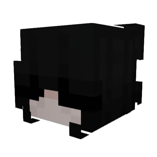 Ifri Minecraft avatar head, 3D render