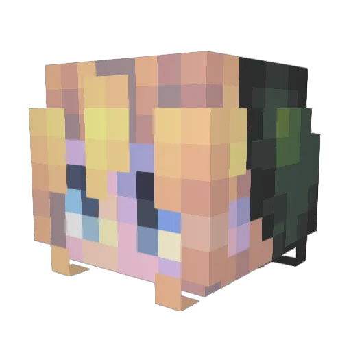 Ifrit__ Minecraft avatar head, 3D render