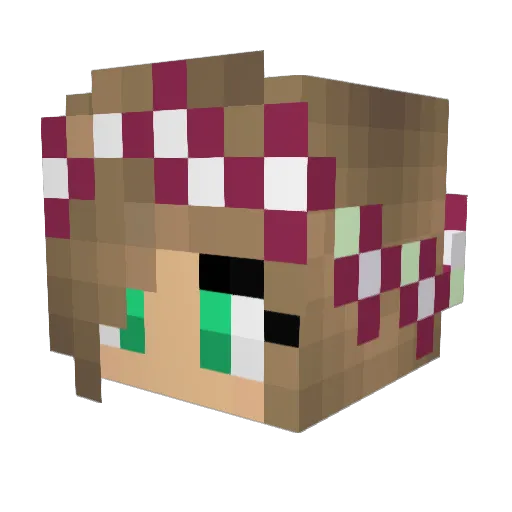 Ifrostbytess Minecraft avatar head, 3D render