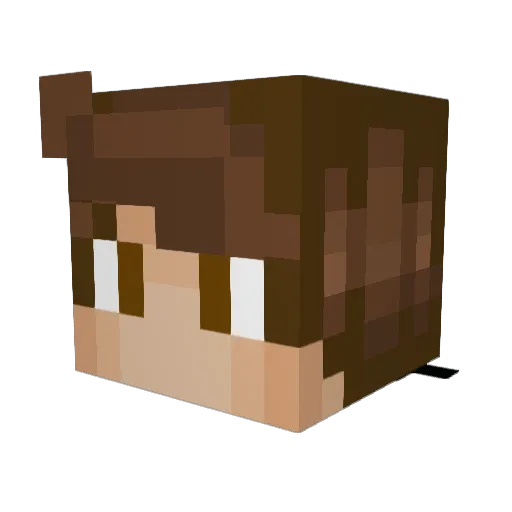 IgBa62 Minecraft avatar head, 3D render