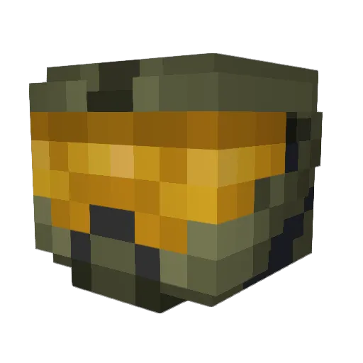 Iganac Minecraft avatar head, 3D render