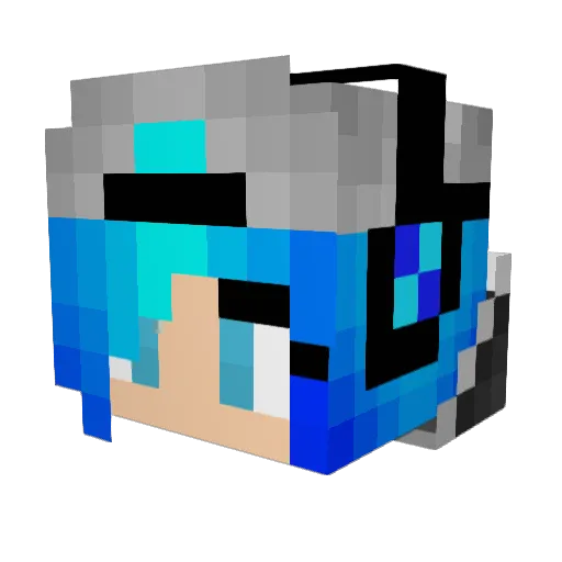 IgelGirl01 Minecraft avatar head, 3D render