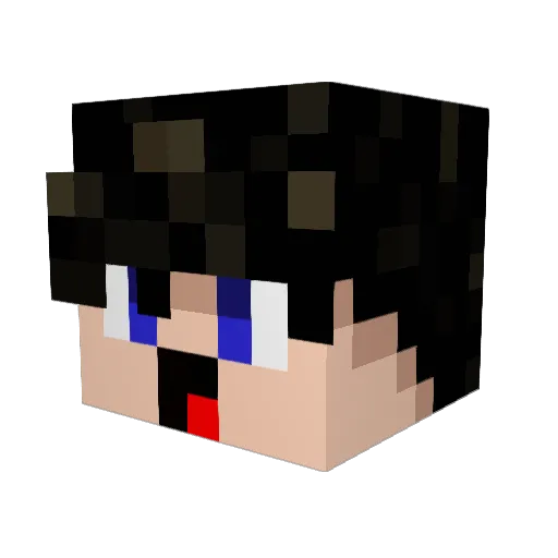 IgelPferd Minecraft avatar head, 3D render
