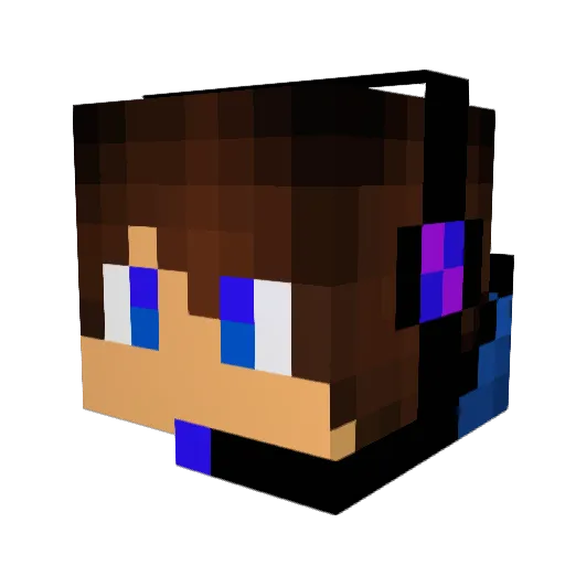 Igelfreund_ Minecraft avatar head, 3D render