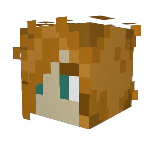 Iggggl93 Minecraft avatar head, 3D render