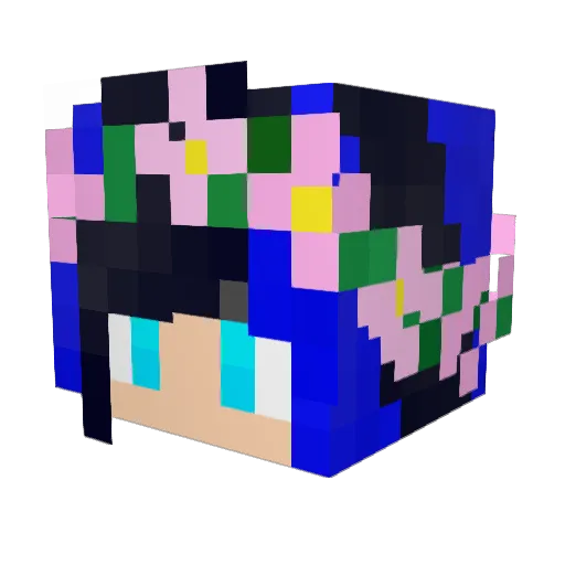 Iggie_ Minecraft avatar head, 3D render