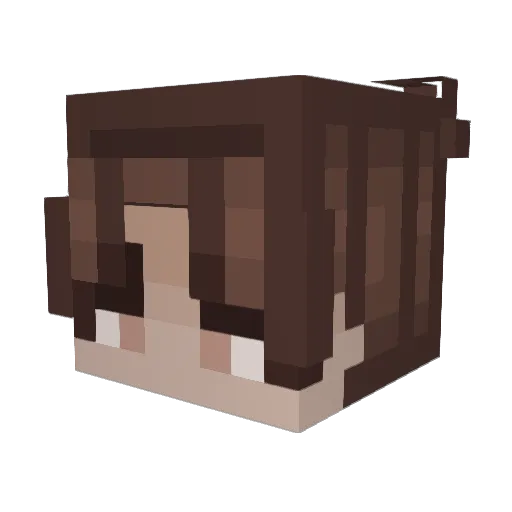 Iggit Minecraft avatar head, 3D render